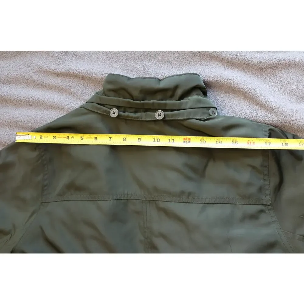 UNIVERSAL THREAD Winter Coat Women Large Green Chunky Cinched Waist Drawstring - Picture 15 of 16